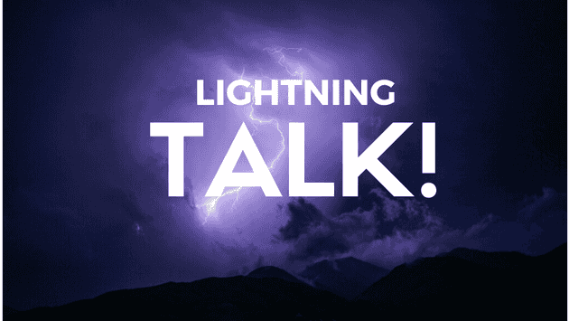 Lightning talk picture